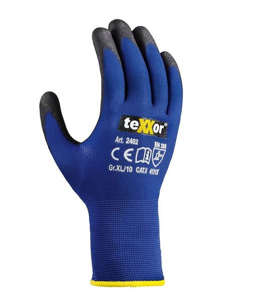teXXor Nylon-Strickhandschuhe TOUCH, Größe: 8, VE: 12 Paar, 2402-8