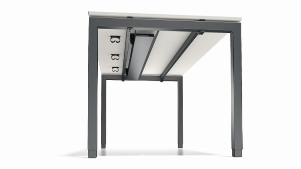 Bisley Cito Kabelkanal für Schreibtisch B 1200 mm, anthrazitgrau, C12334