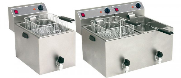 GAM Tisch- & Standfriteuse FT99V, 230 V, 3,25 + 3,25 kW, 9+9 L, FRIF99VMN230