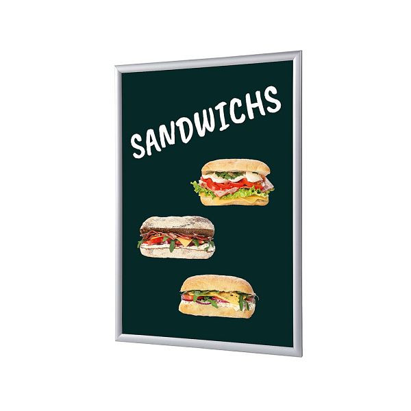 Showdown Displays Klapprahmen A4 Komplettset Sandwiches Französisch, KRA4G25LPPI575