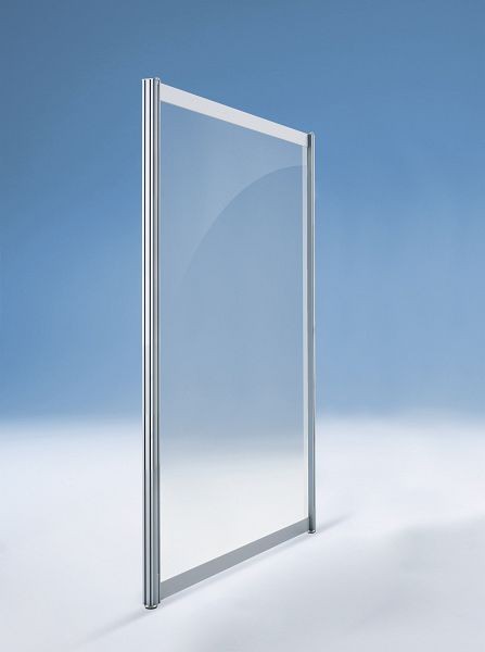 BST Stellwand GERADE -niedrig-, ESG-Klarglas, Design 1-teilig, 1000x40x1380, SCREEN G10013-SG