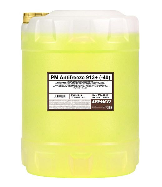PEMCO Lösung Antifreeze 914 (-40), VE: 10 l, PM0914-10