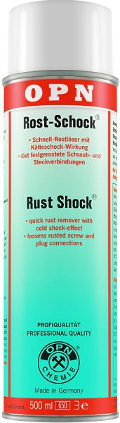 OPN Rost-Schock®, - Schnellrostlöser mit Kältewirkung - "Flüssiger Schraubenschlüssel" -, 500 ml Inhalt, VE: 12 Dosen, 60555