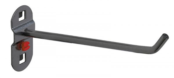 Kappes RasterPlan Werkzeughalter anthrazitgrau, L 150 mm, mit schrägem Hakenende, Ø 6 mm, 4040.00.0308