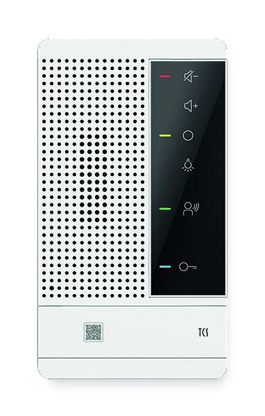 TCS Türkontrollsystem Audio Innenstation zum Freisprechen Serie SENSO PRO AP weiß, ISWM7000-0140
