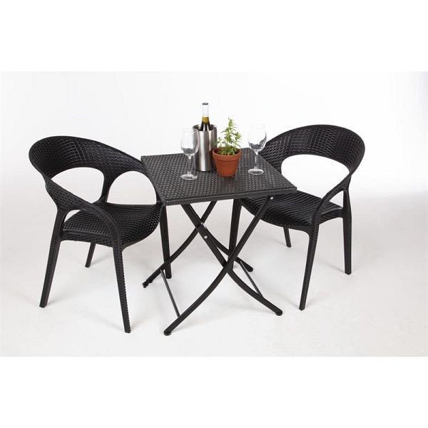 Bolero viereckiger klappbarer Rattantisch, 60 cm, GL302
