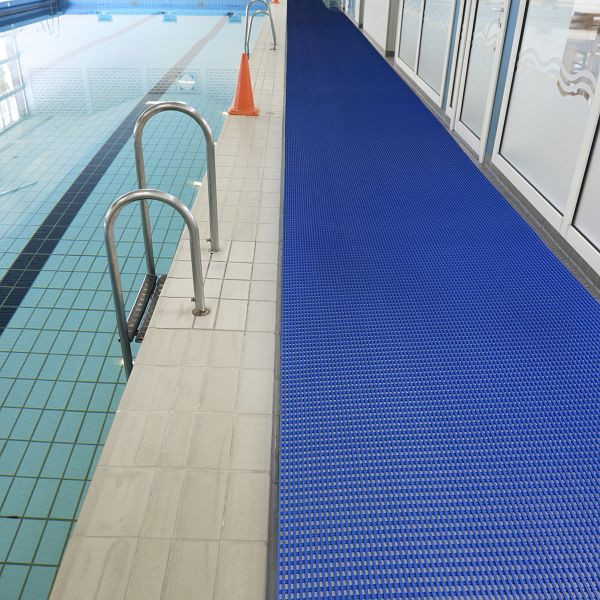 Notrax Akwadek Anti-Rutsch Hygienematten 536, Blau, 91cm, Meterware, 536C0036BU