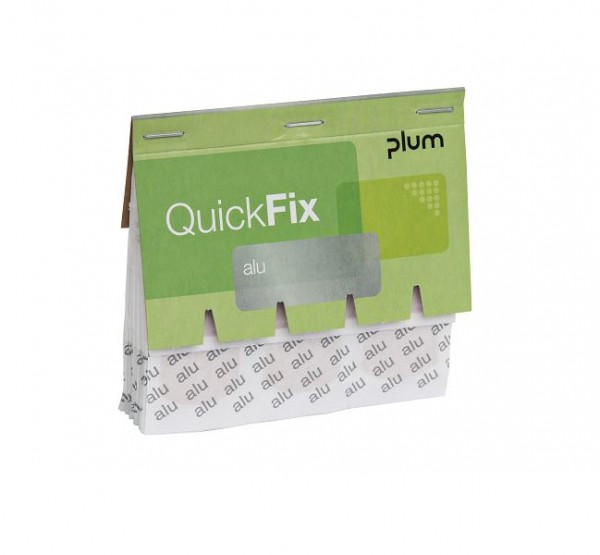 Plum Nachfüllpack QuickFix Alu - mit mikronisierter Aluminium-Wundauflage 45 Pflaster, 5515