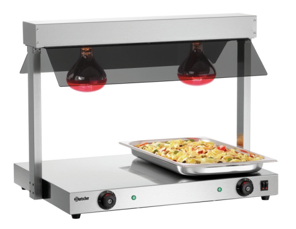 Bartscher Wärmebrücke I2WL801, 2 Infrarot-Wärmelampen, 114302