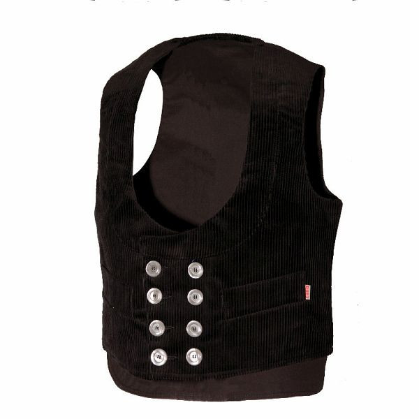 EIKO Oker Schalkragenweste, verlängerter Rücken, Farbe: schwarz, Größe: 60, 4109_40_60