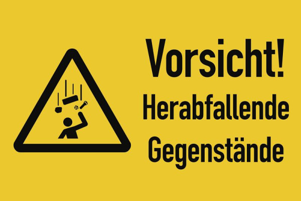 Moedel Warnzeichen - Symbol und Text nach Ihren Angaben, Folie, 300x200 mm, 57949