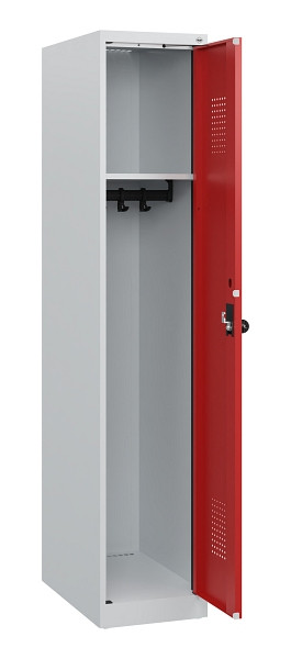 C+P Spind Evolo PLUS, 1 Abteil, 1530x300x500mm, 7035/3000, Drehriegel, 0490005-10 S10003
