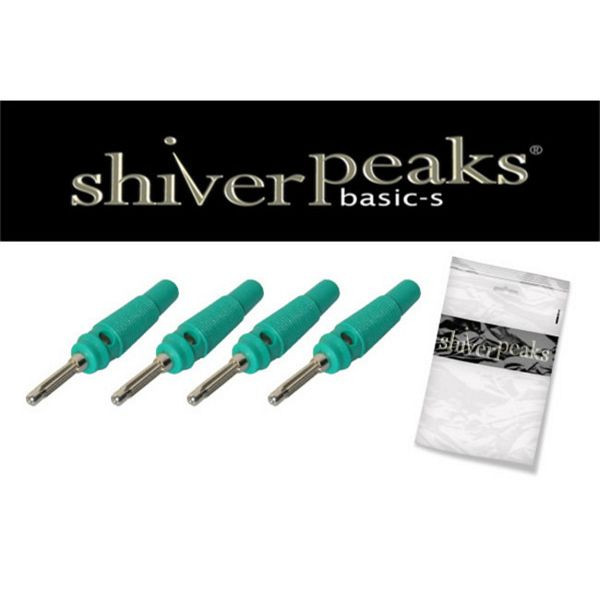shiverpeaks BASIC-S, Laborstecker, VE: 4 Stück, grün, BS56205-4G