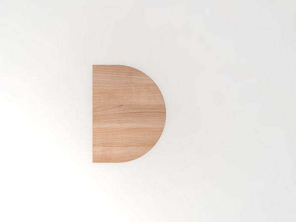 Hammerbacher Anbautisch mit Stützfuß 60x80cm Nussbaum/Silber, Arbeitshöhe 68 - 85 cm, VLA60/N/S