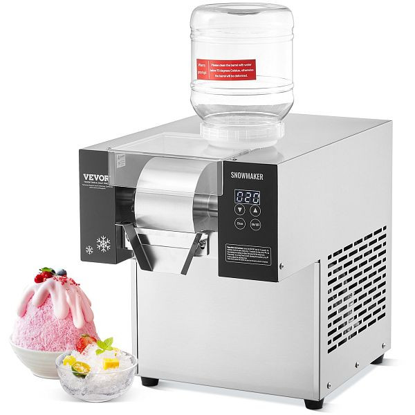 VEVOR Kommerzielle Schneeflocken-Eismaschine, 125kg/24h Eisrasierer Edelstahl, FLXNBJFLLEDPOLJG2V2
