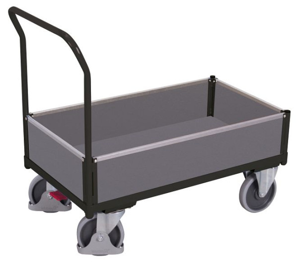 VARIOfit Kastenwagen mit Holz, Ladefläche: 860 x 450 mm, RAL 7016 anthrazitgrau, sw-500.402/AG