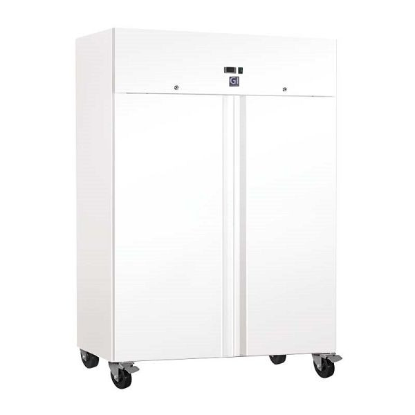 Gastro-Inox weißstahl 1200 Liter Gefrierschrank statische Kühlung mit Ventilator, 201.023