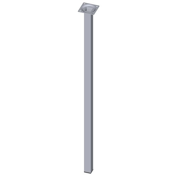 Element System STAHLROHRFUSS, LOSE, 25X25, M10, 700 mm, CHROM, VE: 4 STÜCK, 11101-00060