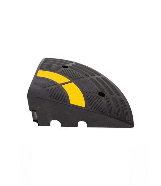 Ri-Traffic Bordsteinrampe Gummi Höhe 15 cm, Eckstück, 12-0015-02