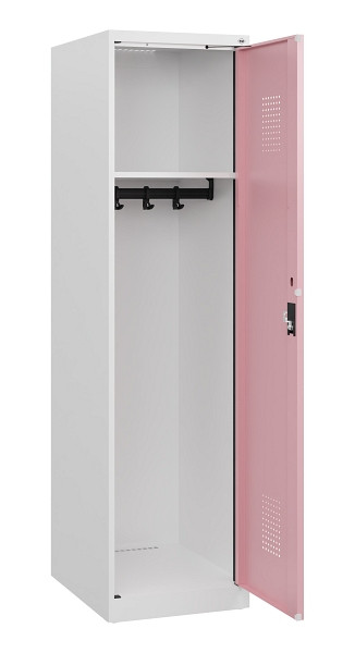 C+P Spind Evolo PLUS, 1 Abteil, 1530x400x500mm, 9016/3015, Zylinderschloss, 0490005-12 S10045