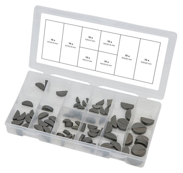 KS Tools Sortiment Federkeile, 80-teilig, 970.0560, 4042146514351
