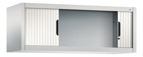 C+P Rollladenschrank Omnispace, H450xB1200xT420mm, Farbe: Lichtgrau / Verkehrsweiß, Griffmulde, 3263-00 S10080