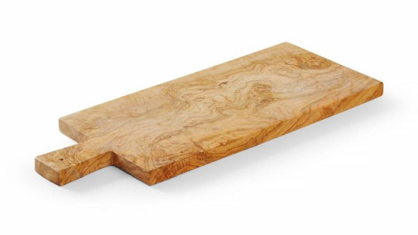 Hendi Schneide- und Servierbrett aus Olivenholz, 480x190x(H)22mm, 505434