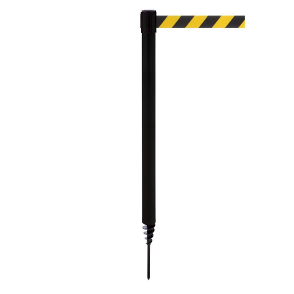 Stein HGS Personenleitsystem -P-Line Outside-, schwarz, schwarz/gelb diagonal (schraffiert), mit Sicherheitsverschluss (selbstlösend), 37689-1302