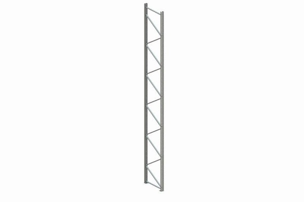 Meta Ständer 120/20 7100x1100 mm, verzinkt, für Palettenregal MULTIPAL, 20095124