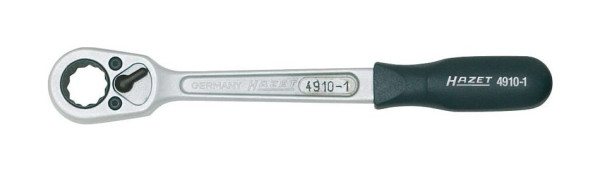 Hazet Umschaltknarre, Länge: 275 mm, Abtrieb: Doppelsechskant 21 mm., 4910-1