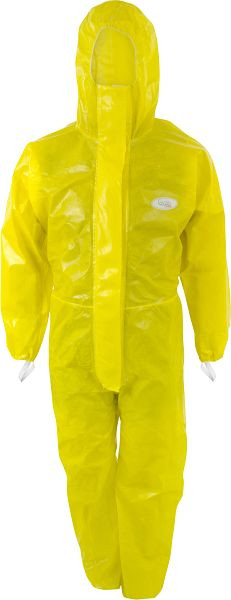 ASATEX CoverChem ® Chemieschutzoverall mit Füßlinge und Stiefelstulpen, Farbe: gelb Größe: 3XL, CC301-XXXL