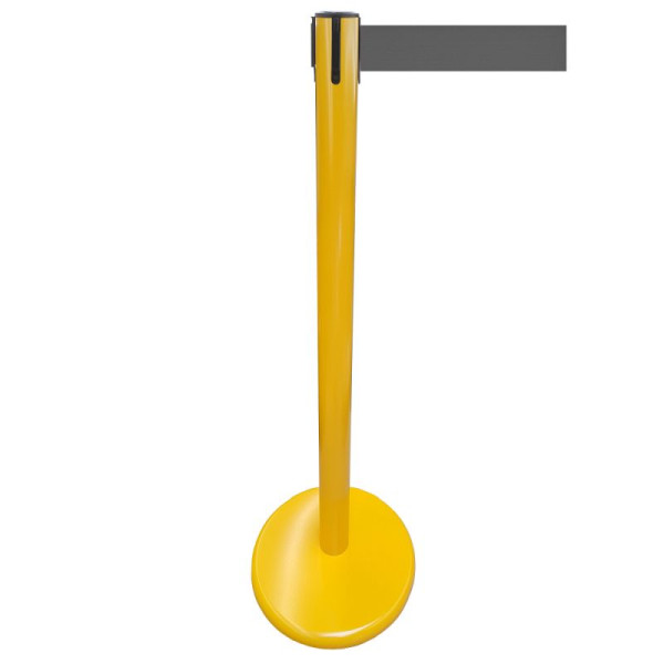 Stein HGS Personenleitsystem -P-LINE Future-, Metall/ gelb, grau, mit Sicherheitsverschluss (selbstlösend), Gurtlänge: 2,3 m, 12795-0803