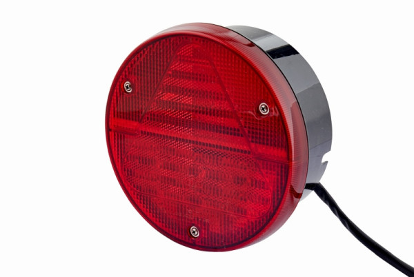 HELLA Heckleuchte, Hybrid, 12V, Anbau/geschraubt, Lichtscheibenfarbe: rot, LED-Lichtfarbe: rot, 800mm, Flachsteckhülse, rechts/links, 2VA 012 497-251