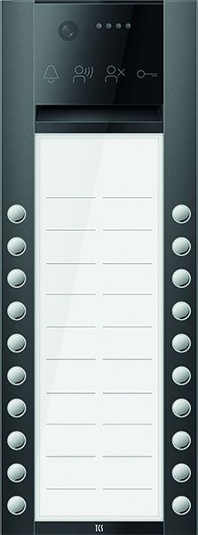 TCS Türkontrollsystem PES PRO Video Außenstation 20T 2 Spalten AP RAL7016 anthrazitgrau, AVA630220-0017