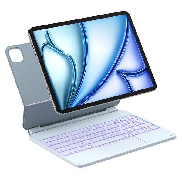 inateck Magnetische Tastaturhülle für iPad Air 11" M4/M3/M2 (2026/2025/2024), iPad Air 5/4, iPad Pro 11" 4/3/2/1, blau, KB09119_blue