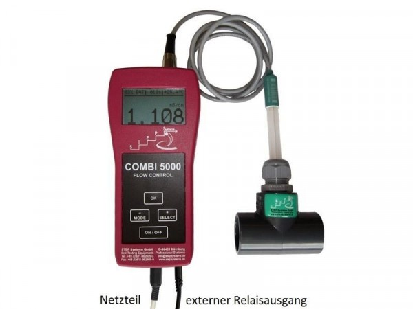 STEP Systems EC Flow Control 5000 mit Relaisausgang, Überwachung von Leitfähigkeit und Temperatur, 52015R