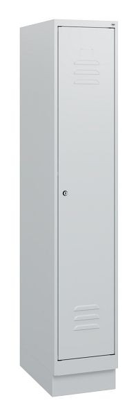 C+P Umkleidespind Classic PLUS, Sockel, 1630x300x500mm, 7035/7035, Zylinderschloss, 0800205-10 S10024
