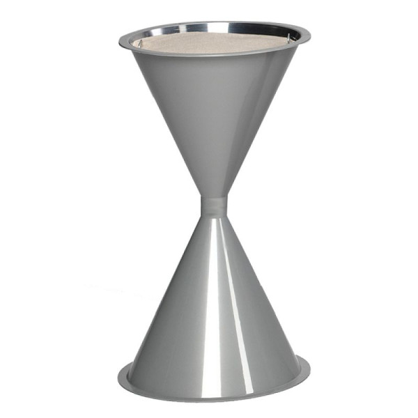 Stein HGS Standascher -Cubo Kemen-, rot, mit Schutzdach und Bodenronde/445x900mm, 20053