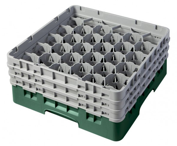 Cambro Spülkorb mit 30 Fächer Camrack® 17,4 cm Flaschengrün, 30S638119