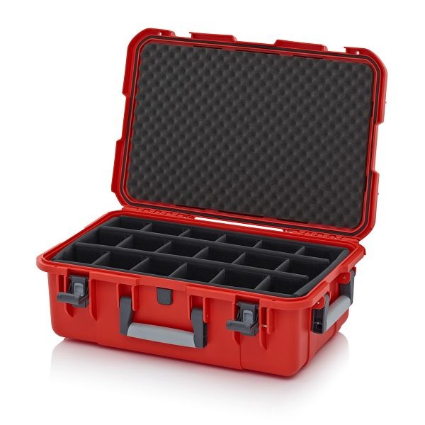 Auer Schutzkoffer Pro, Blutorange, ohne Schloss, Polstereinlage, CP G 6422 B4-2002