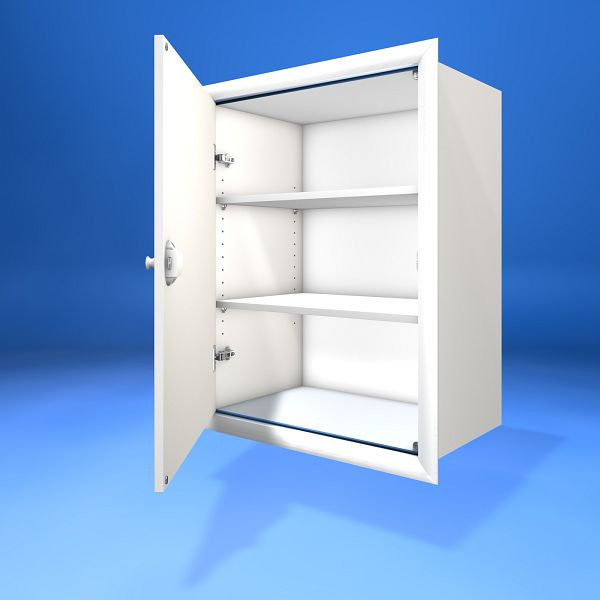 Wellhöfer Kniestocktüre mit Korpus, 2 Fachböden und PushLock-Verschluss, Wandöffnung 70 x 100 cm, Korpustiefe: 40 cm, 518