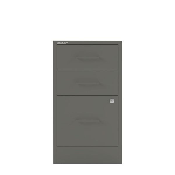 Bisley Home Filer, 2 Universal-, 1 HR-Schublade, Stahlgriff, 634 anthrazitgrau, PFA3SH634