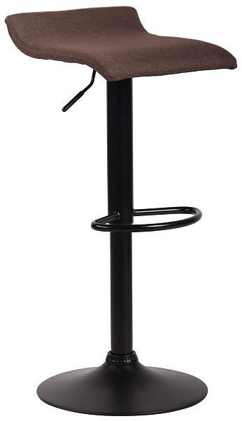 CLP Barhocker Dyn V2 Stoff schwarz, braun, 318939, 4251756461195