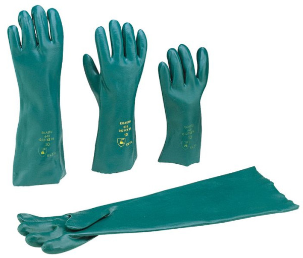 EKASTU Safety Chemikalien-Schutzhandschuhe, Größe 9, 35 cm lang, VE: 1 Paar, 381636
