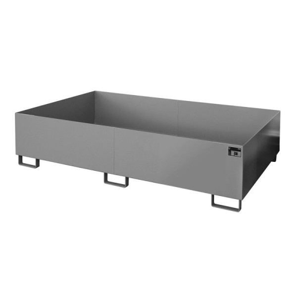 STEIN HGS Regalwanne RW, 1000 Liter, RAL 7005 mausgrau, Gesamthöhe 505 mm, lackiert, ohne Gitterrost, 79217.0017