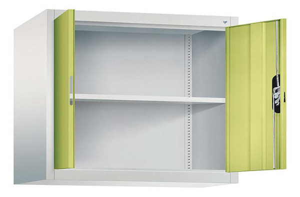 C+P Aufsatzschrank Acurado, H790xB930xT500mm, Farbe: Lichtgrau / Viridingrün, Muldengriff, 9285-000 S10198