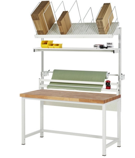 RAU Packtisch Komplettset 03, WB-8000, B1500 x T700, B-Platte, 03-8000-1-157B4H-VP03.12