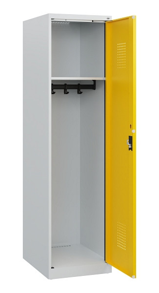 C+P Spind Evolo PLUS, 1 Abteil, 1530x400x500mm, 7035/1023, Zylinderschloss, 0490005-12 S10020