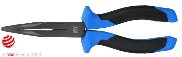 SW-Stahl Spitzzange, gebogen, 200 mm, 40885L, 4033592145121