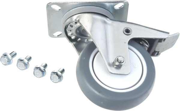 Hazet Lenkrolle, mit Feststeller, Lenkrolle mit Feststeller Ø 100 mm für Werkstattwagen Hazet Assistent 167-3, S, 177, Anzugsdrehmoment: 15 Nm, 177-011